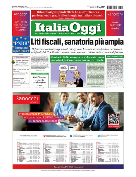 Italia oggi : quotidiano di economia finanza e politica